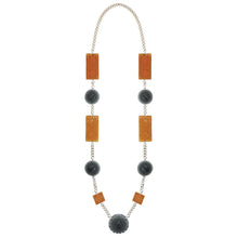 將圖片載入圖庫檢視器 Extra Long Square & Disc Necklace