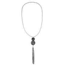 將圖片載入圖庫檢視器 Dual Ball Long Tassel Necklace
