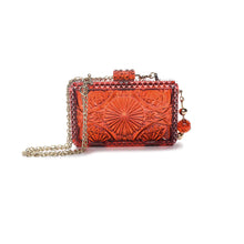 將圖片載入圖庫檢視器 Hand Carved Rectangle Clutch