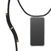 將圖片載入圖庫檢視器 Classic Case Fixed Cord (Black / Gold Tone Hardware) Mobile Case & Cord