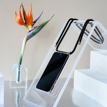 將圖片載入圖庫檢視器 Classic Case Fixed Cord (Black / Gold Tone Hardware) Mobile Case & Cord