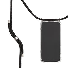 將圖片載入圖庫檢視器 Classic Case Fixed Cord (Black / Silver Tone Hardware) Mobile Case & Cord