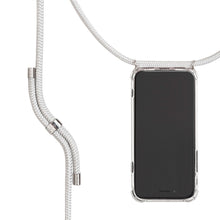 將圖片載入圖庫檢視器 Classic Case Fixed Cord (Silver Grey / Silver Tone Hardware) Mobile Case & Cord