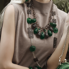 將圖片載入圖庫檢視器 Extra Long Square & Disc Necklace