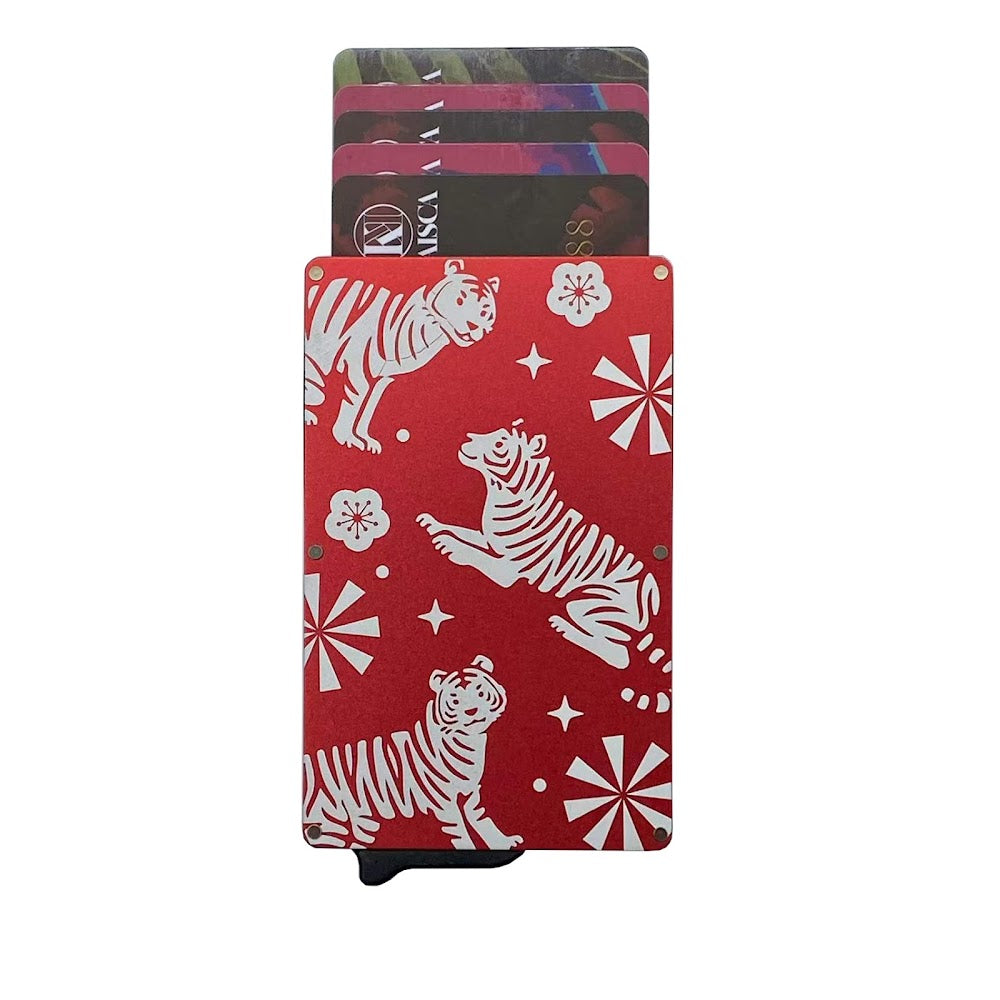 Kaisca Chinese New Year Series - 虎虎生威 - RFID Smart Protection Card Sleeves - Red