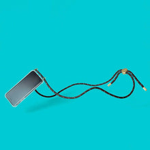 將圖片載入圖庫檢視器 Custom Case + Cord (Black Reflect) Mobile Case &amp; Cord
