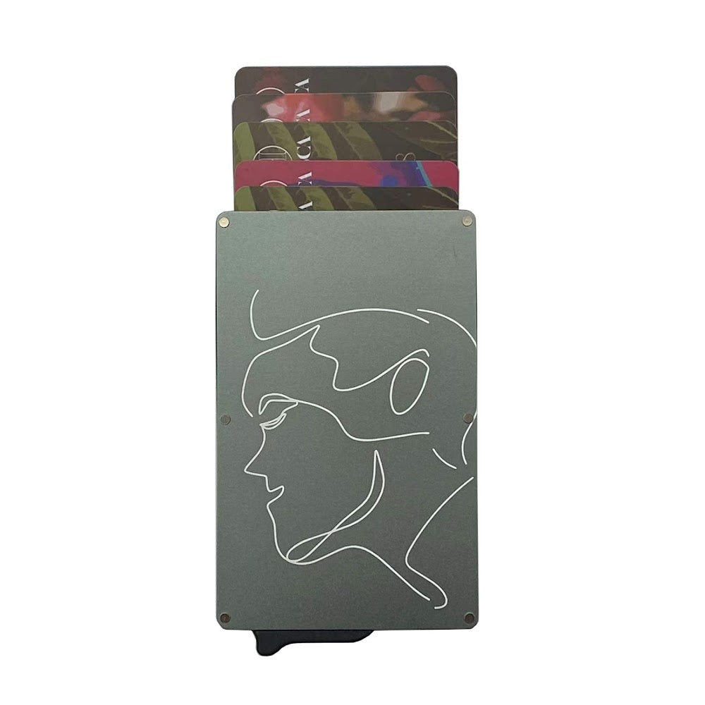 Kaisca Valentine's Day Collection - Lovers - RFID Smart Protection Card Sleeve - Man - Space Grey