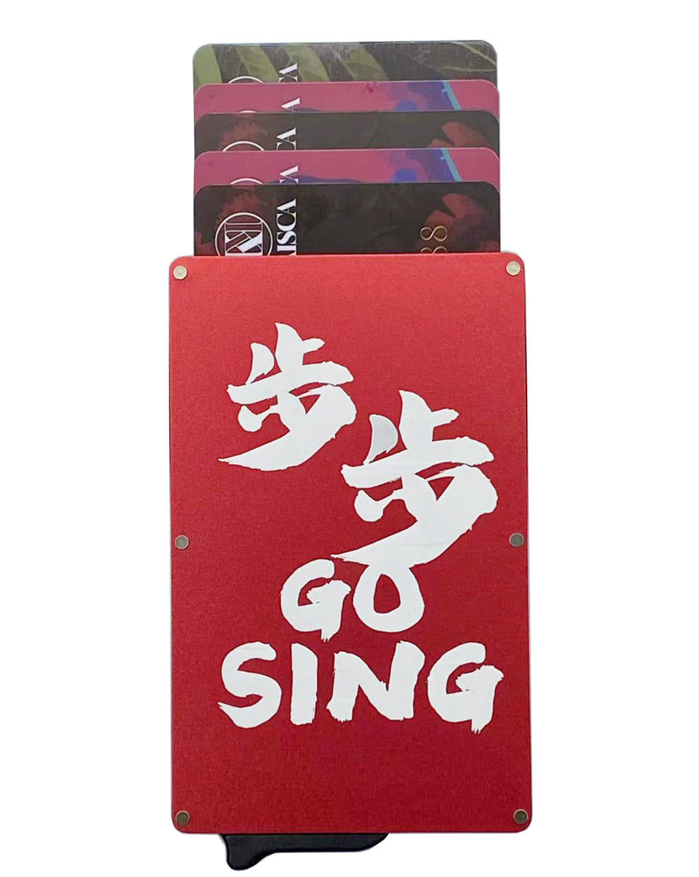 Kaisca Chinese New Year Series - 步步GO SING (高升) - RFID Smart Protection Card Sleeve - Red