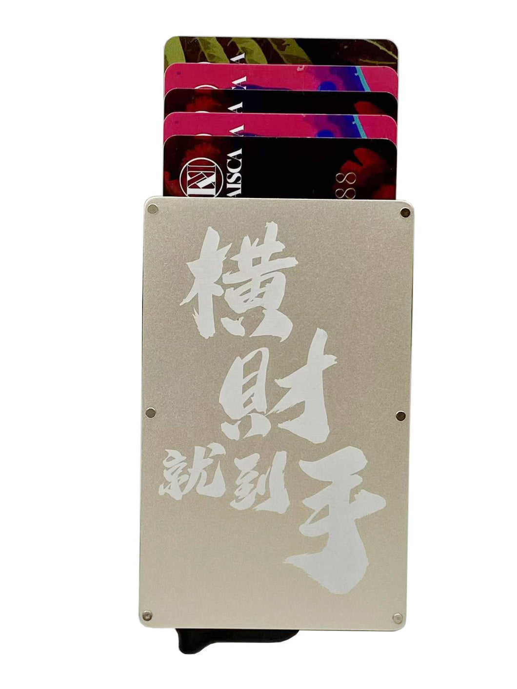 Products Kaisca Chinese New Year Collection - 橫財就到手 - RFID Smart Protection Card Sleeve- Gold